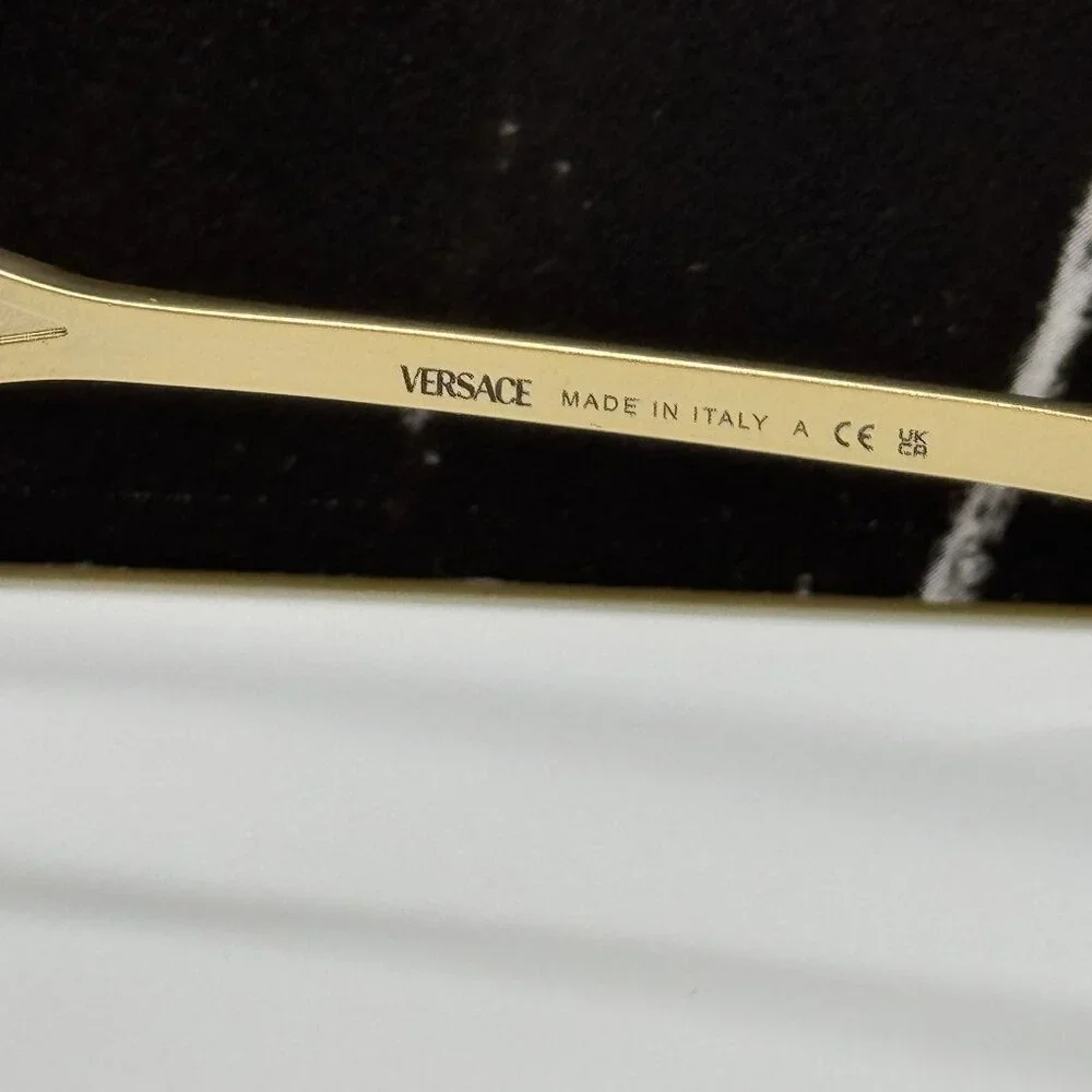 NEW VERSACE VE2284 1002/6G SUNGLASSES GOLD UNISEX VERSACE VE2284 10026G